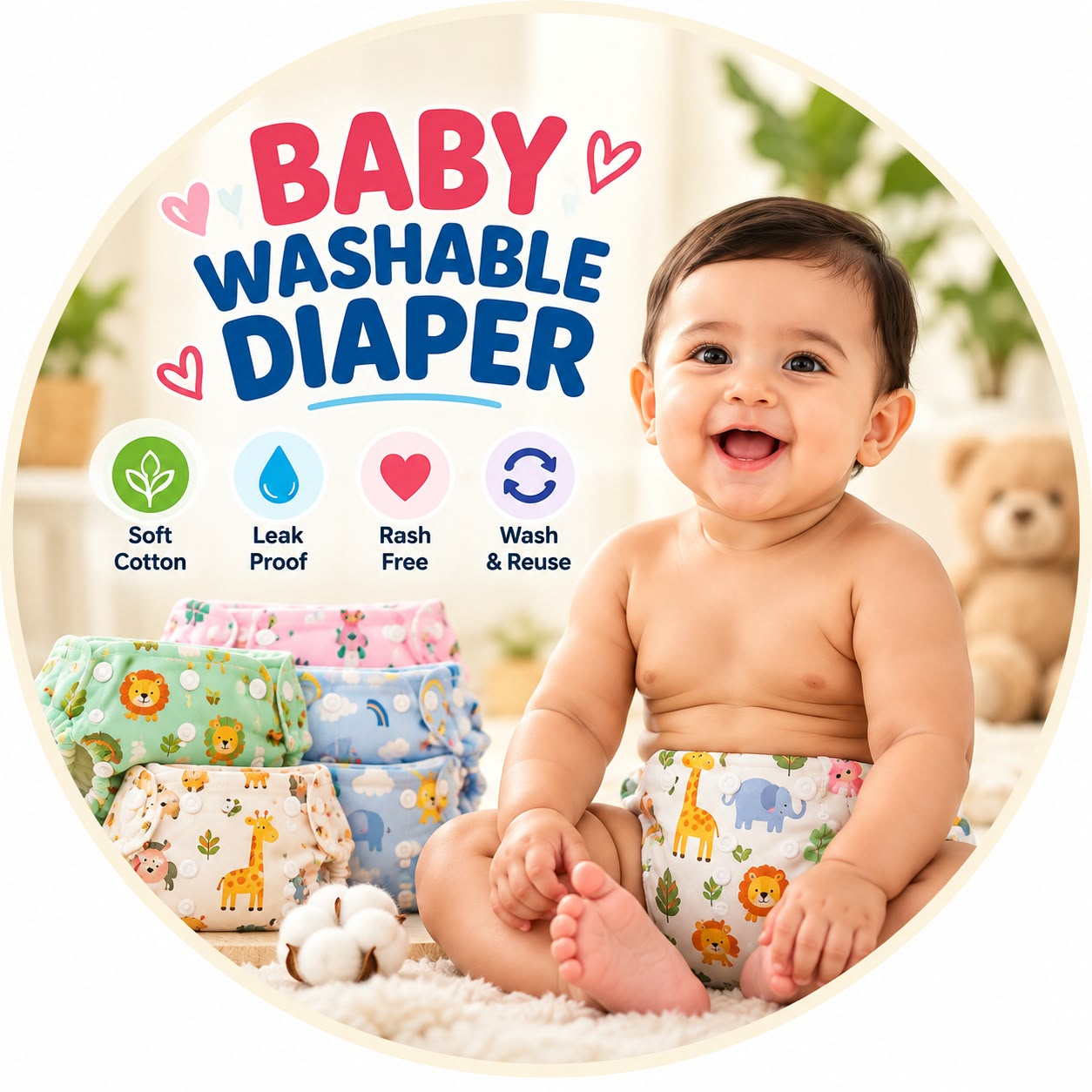 Baby Washable Diapers
