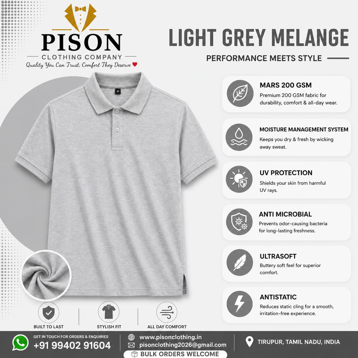 Light Grey melange
