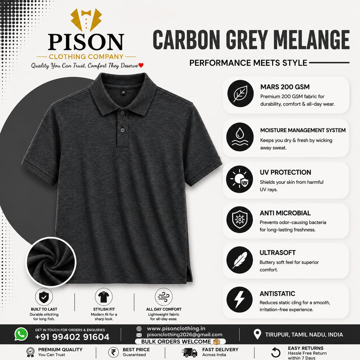 Carbon Grey Melenge - Big