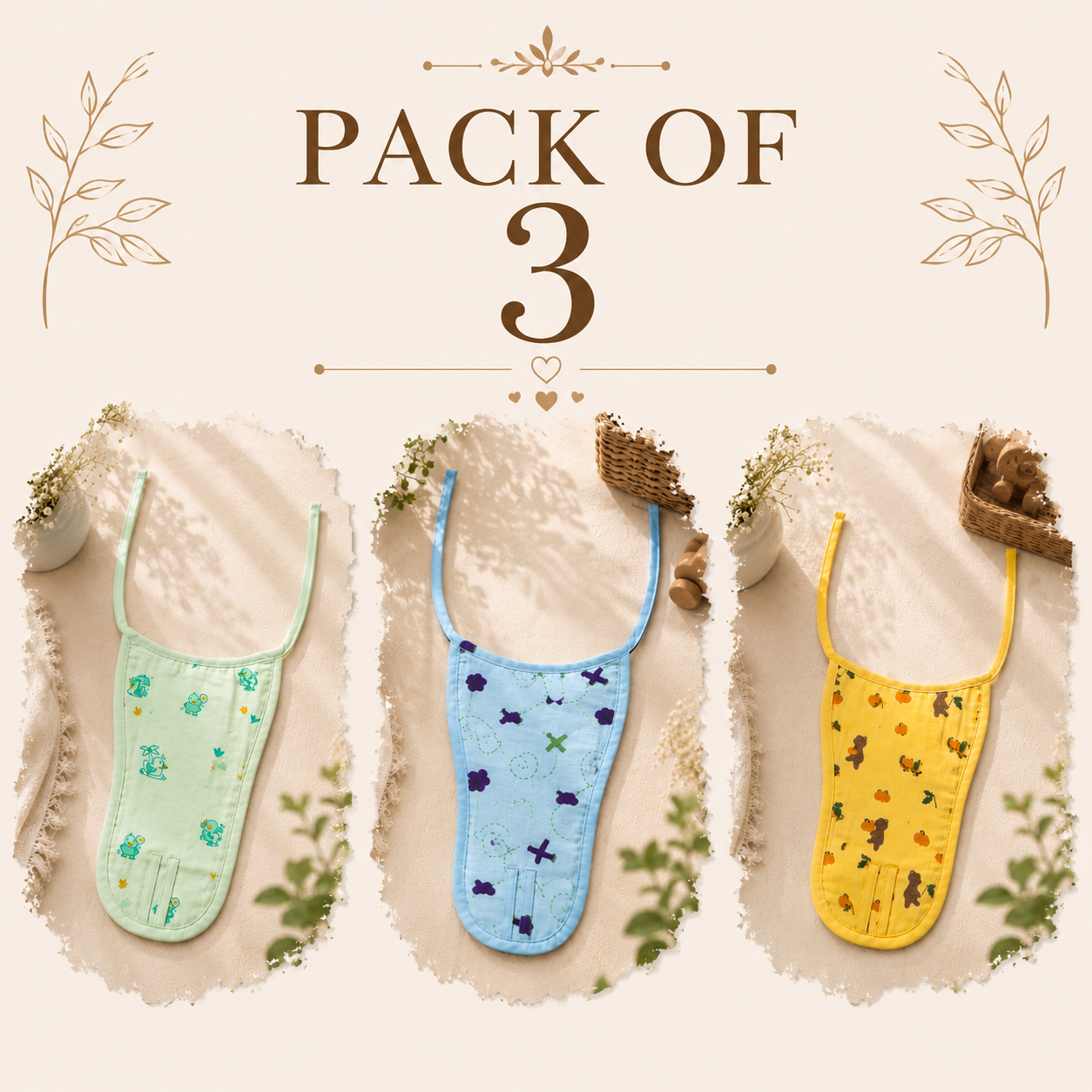 Nappy ( Pack of 3 ) Random Prints Only