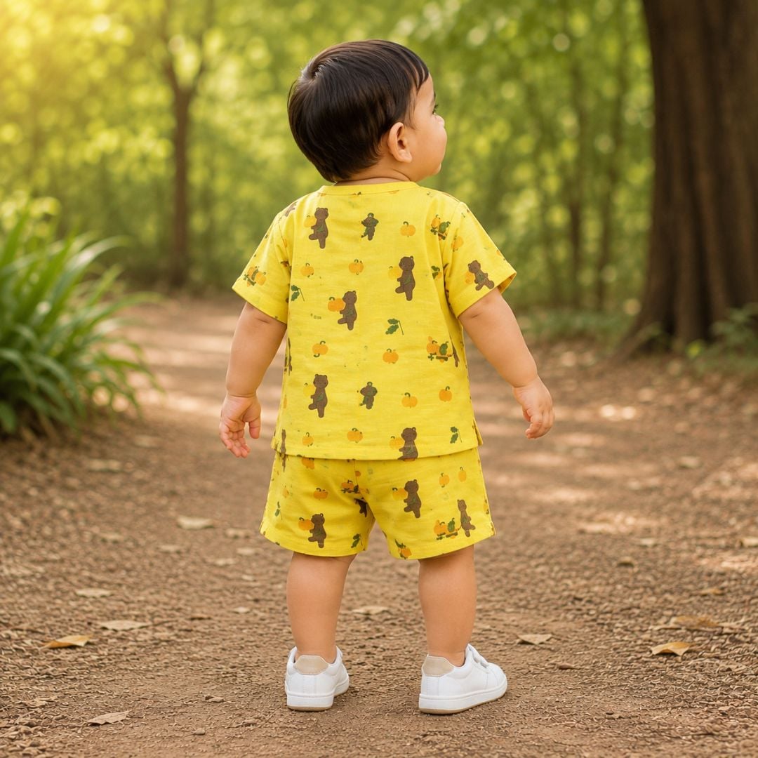 Dyed H/S Co-ord Set Yellow view 3