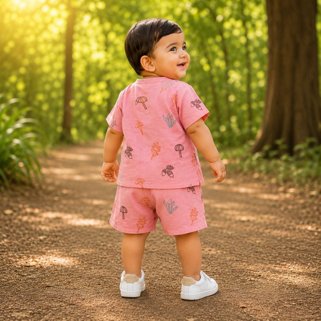 Dyed H/S Co-ord Set Pink view 3
