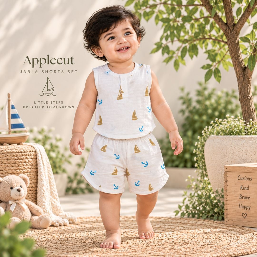 Apple Cut Jabla Shorts Set Boat
