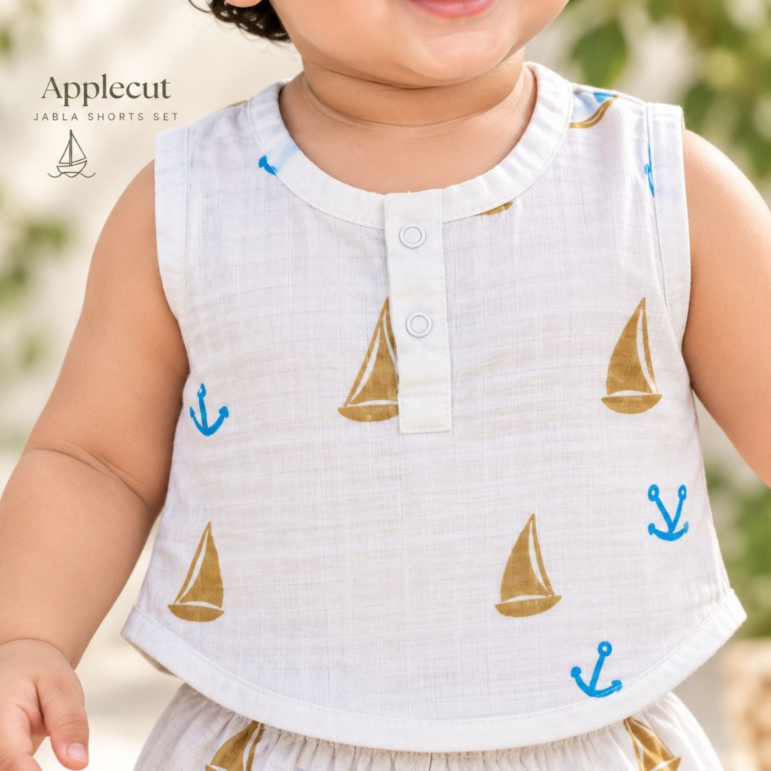 Apple Cut Jabla Shorts Set Boat view 2