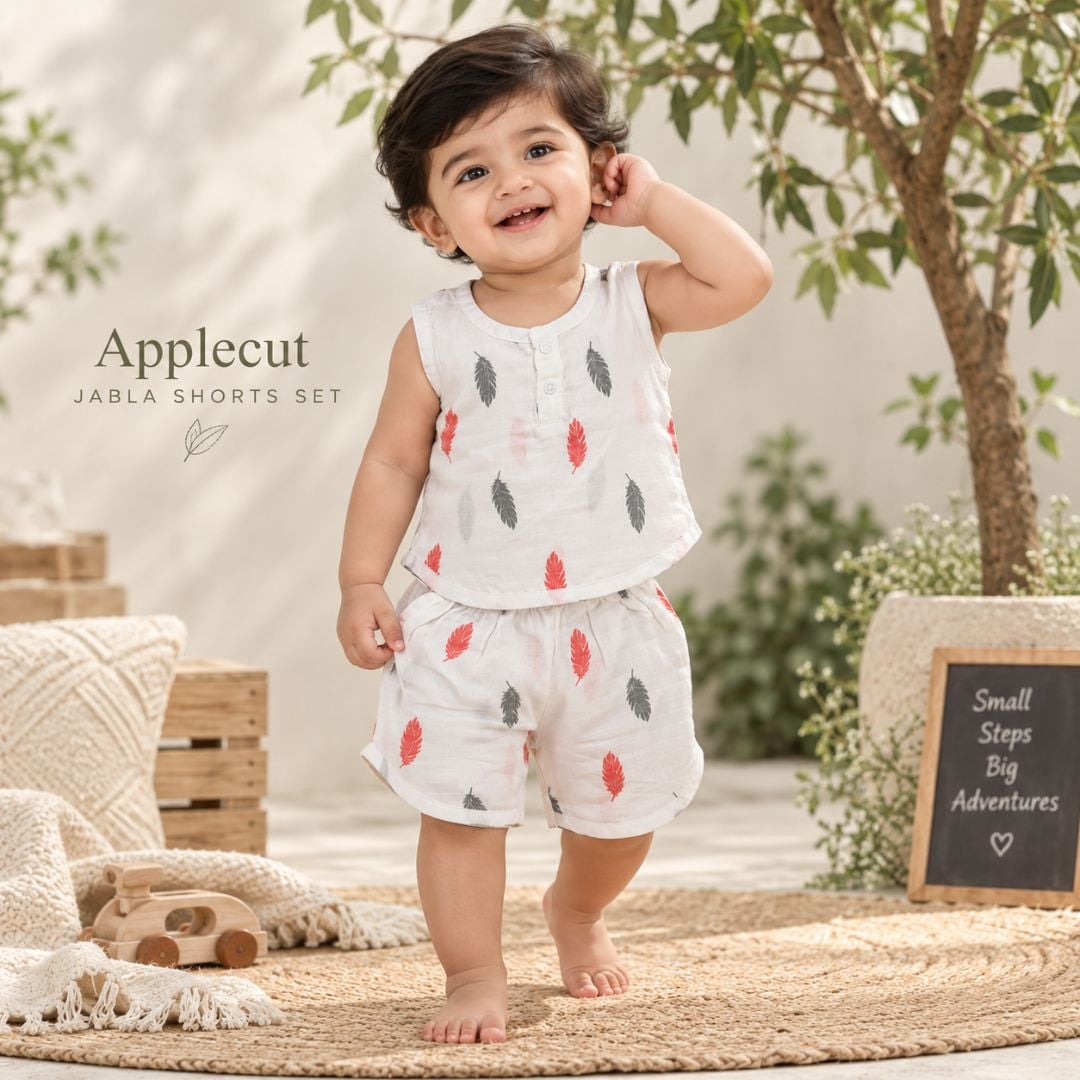 Apple Cut Jabla Shorts Set Feather