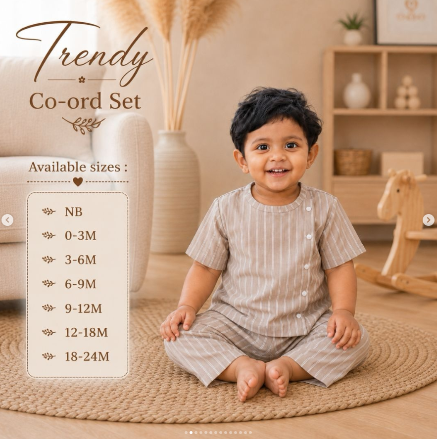 Trendy Co-ord Set Beige view 2