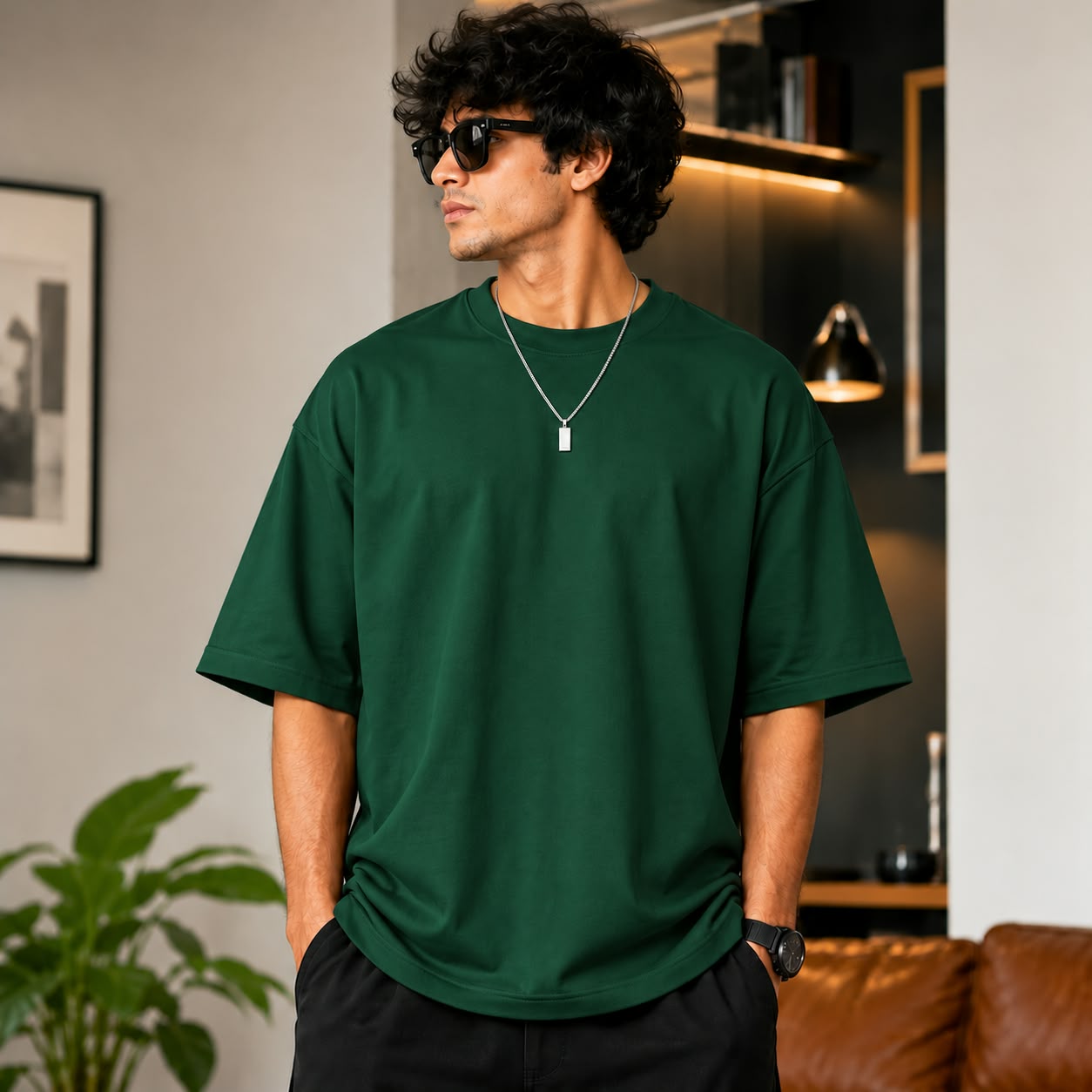 Over sized Tee - 240gsm - 06 - GRN