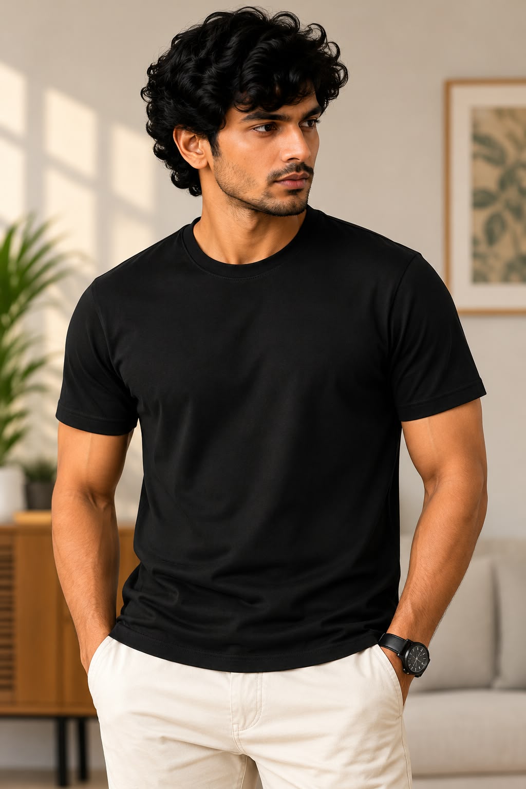 CTN TEE - 180gsm - 01 - BLK