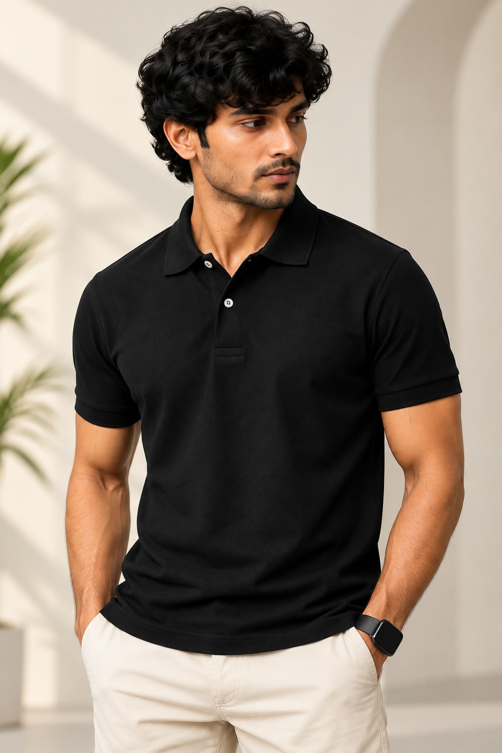 CTN Polo-240gsm -01 -BLK