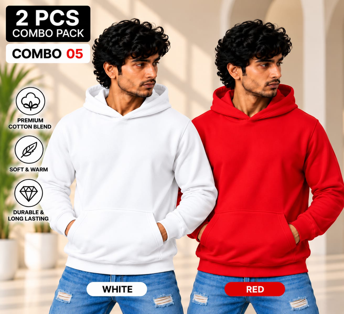 CTN Hoody - 320gsm - ( Pack of 2 ) Combo 05