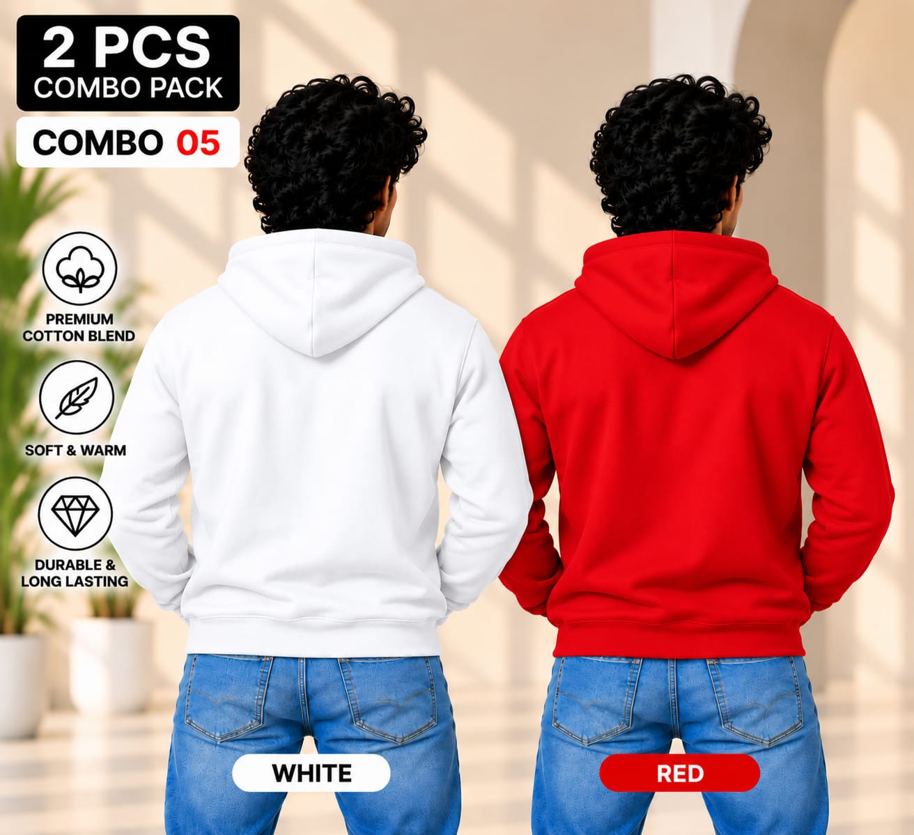 CTN Hoody - 320gsm - ( Pack of 2 ) Combo 05 view 2