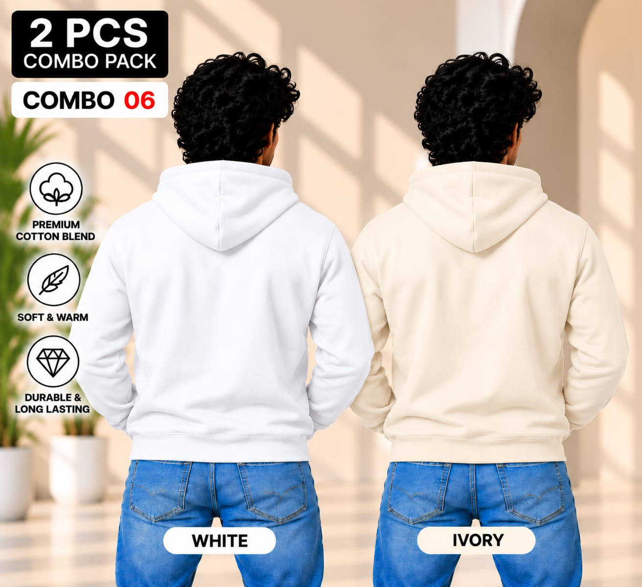 CTN Hoody - 320gsm - ( Pack of 2 ) Combo 06 view 2