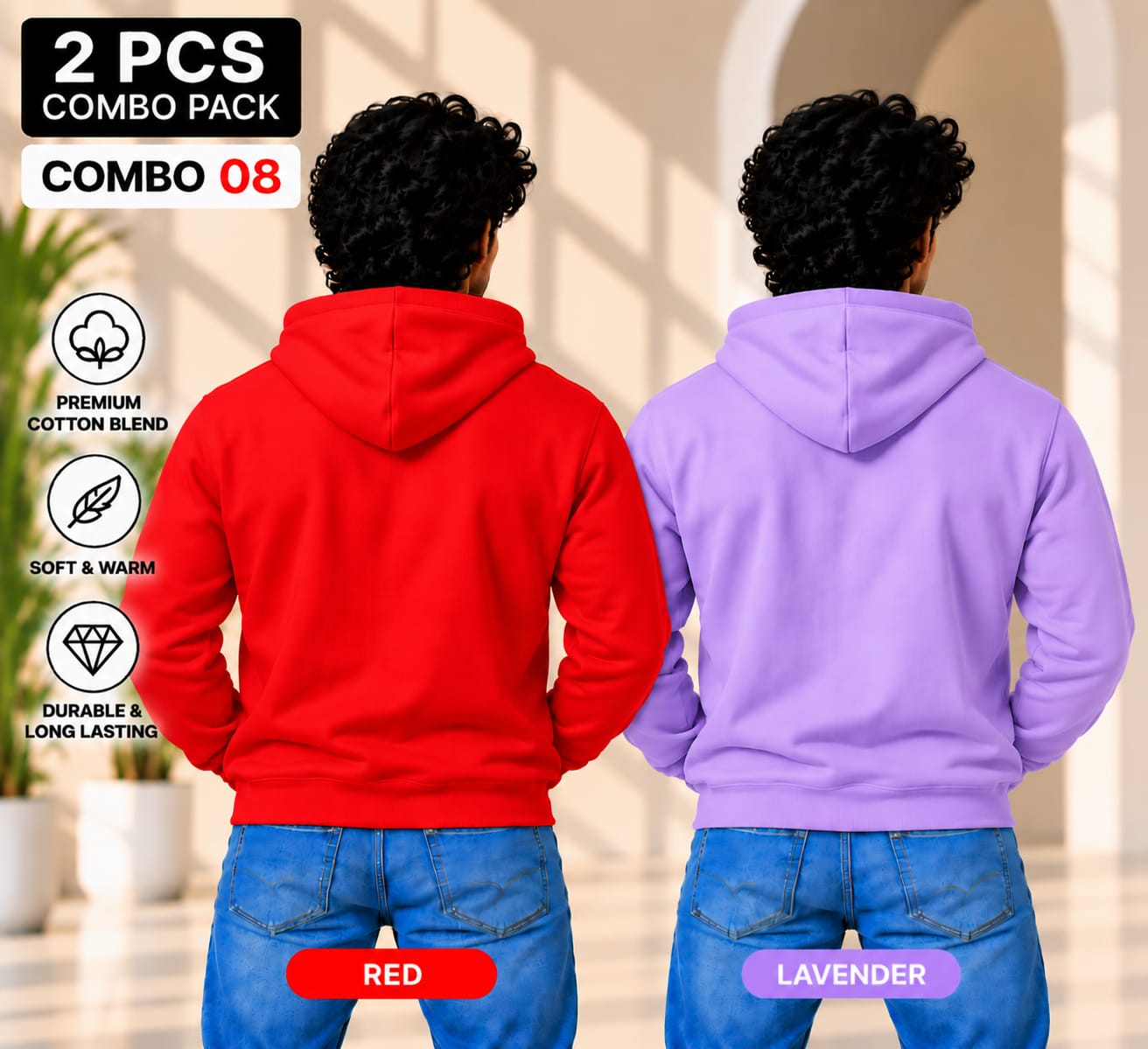 CTN Hoody - 320gsm - ( Pack of 2 ) Combo 08 view 2