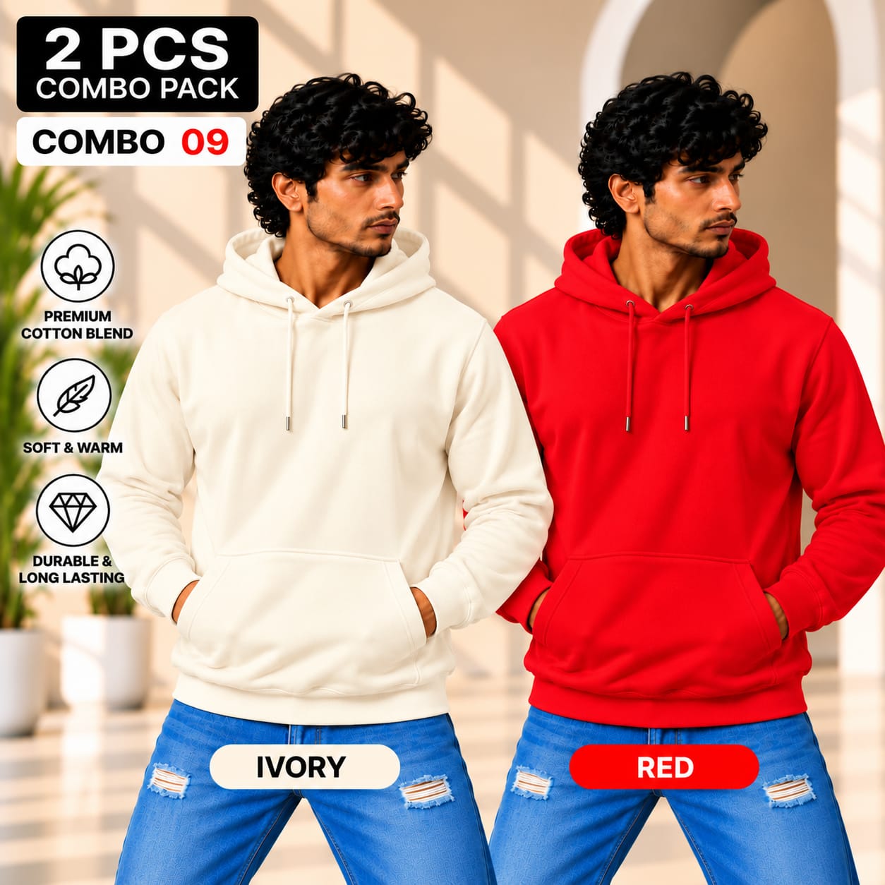 CTN Hoody - 320gsm - ( Pack of 2 ) Combo 09 view 1