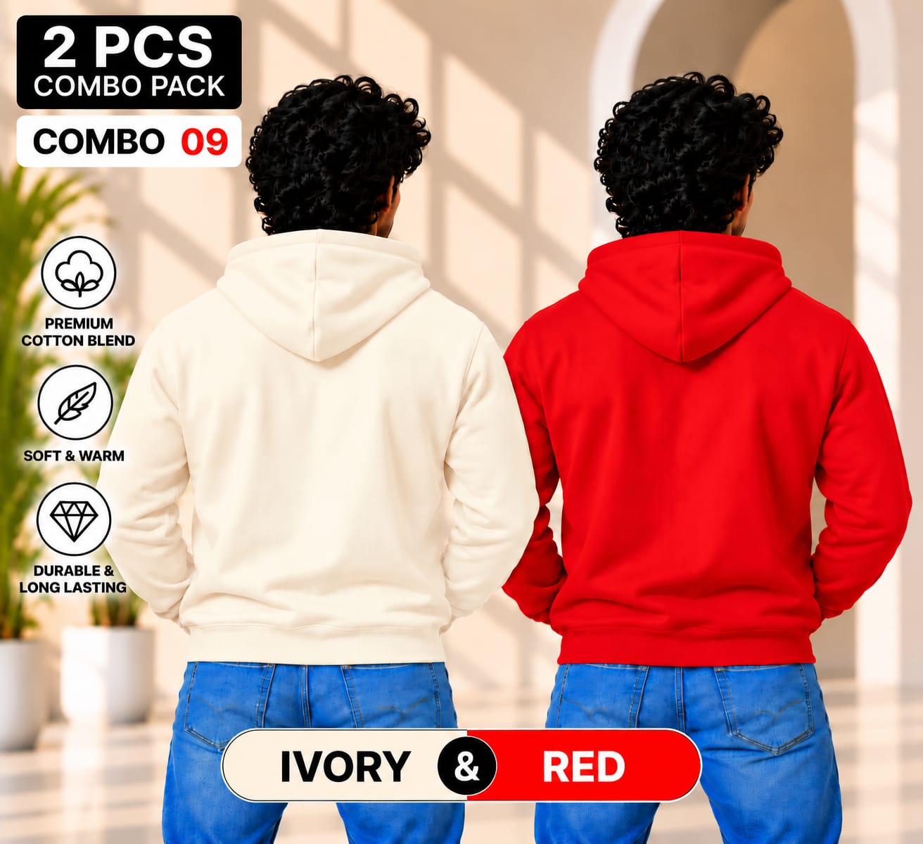 CTN Hoody - 320gsm - ( Pack of 2 ) Combo 09 view 2